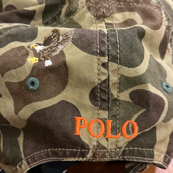 Polo Ralph Lauren Bear Sportsman camo camouflage Hat Cap Size Men’s Big and Tall - Picture 14 of 16